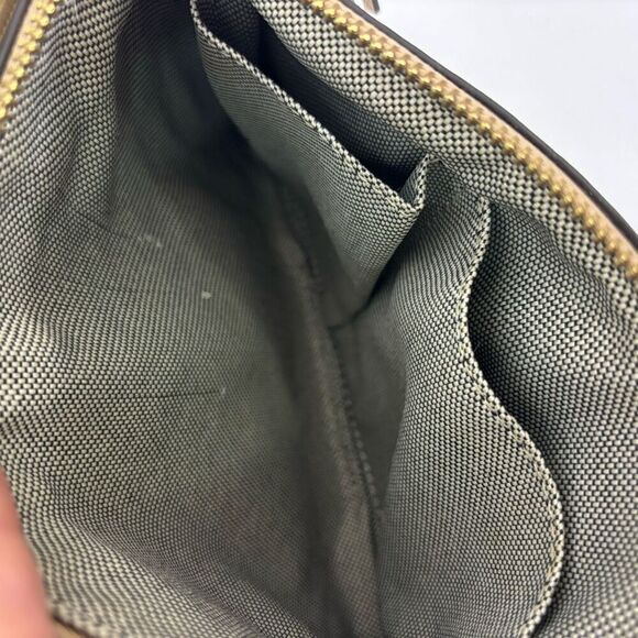 Vince Camuto Tan Leather Animal Print Crossbody Purse - Picture 11 of 11